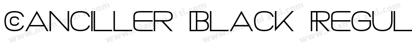 Canciller Black Regular字体转换
